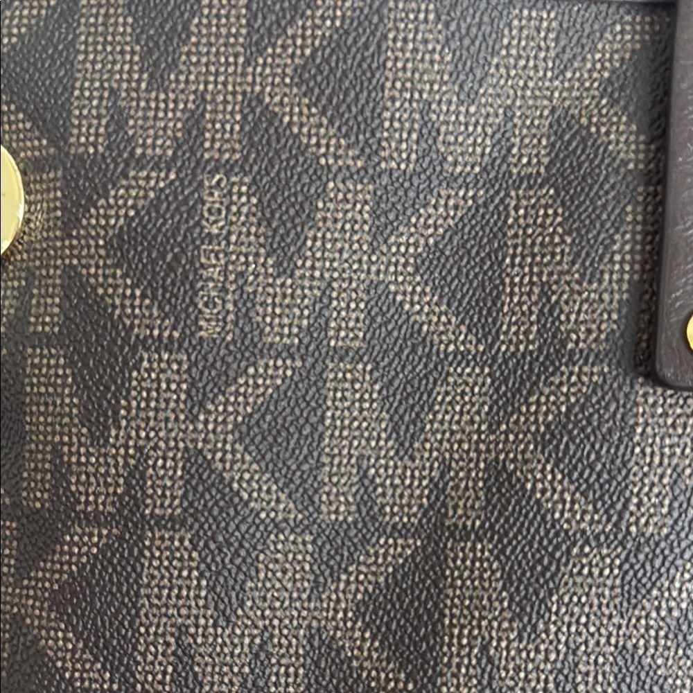 Michael Kors Dark Brown Logo Tote - Picture 3 of 8